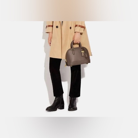 Rare Coach Revel Satchel in Dark Stone - Picture 4 of 16